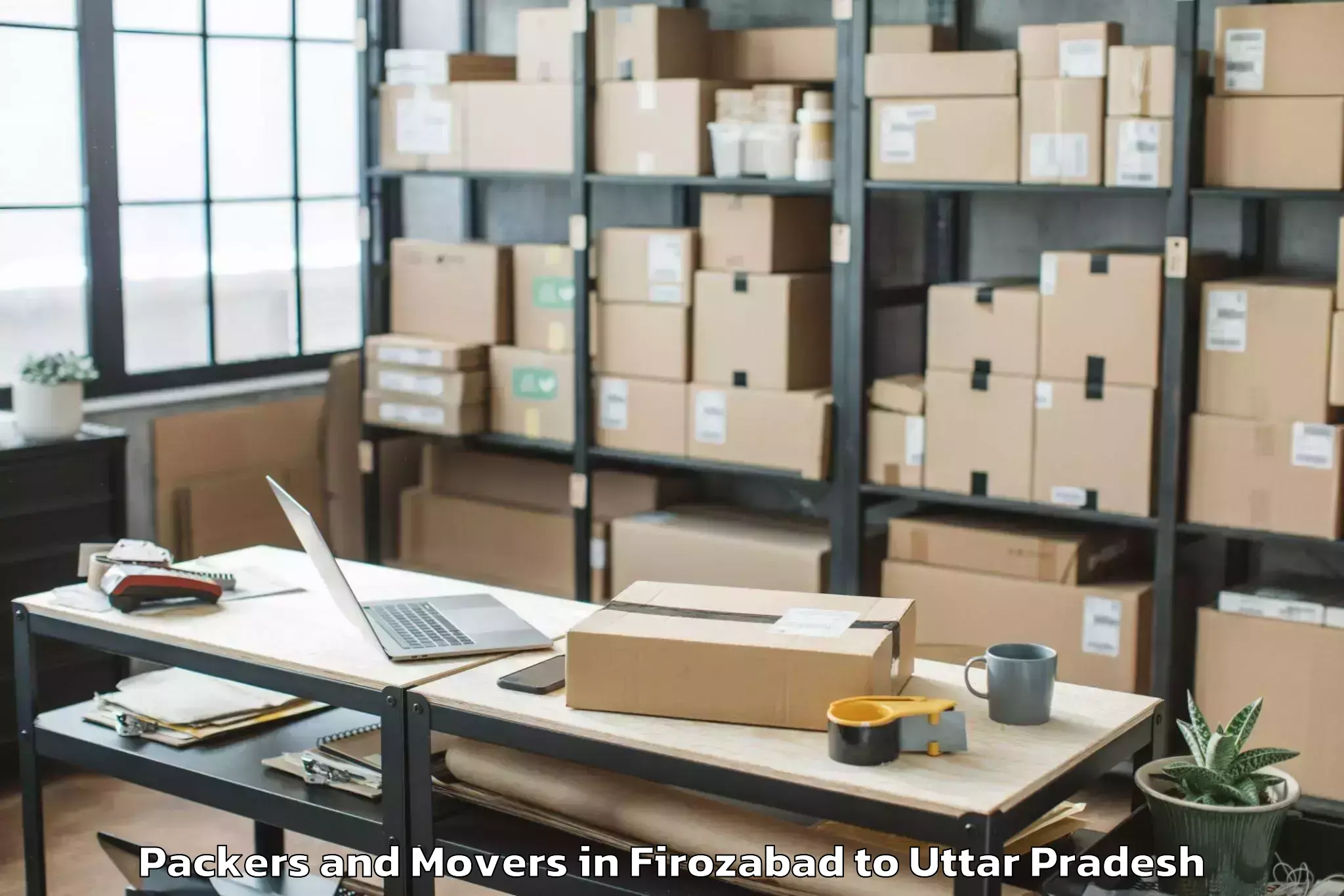 Professional Firozabad to Gursarai Packers And Movers